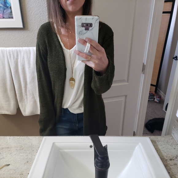 Lauren Hansen Sweaters - Essentials cardigan,  stretchy! Fits S, M or L!